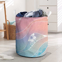 Aloha Hawaii Floral Tapa Laundry Basket Patchwork Pastel Candy LT7 Pastel - Polynesian Pride