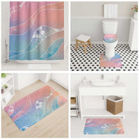 Aloha Hawaii Floral Tapa Bathroom Set Patchwork Pastel Candy LT7 - Polynesian Pride