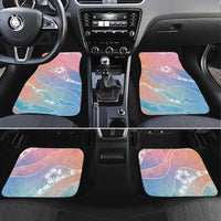 Aloha Hawaii Floral Tapa Car Mats Patchwork Pastel Candy LT7 Set 4pcs Pastel - Polynesian Pride