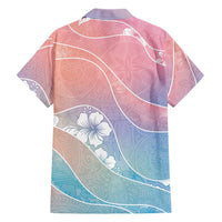 Aloha Hawaii Floral Tapa Family Matching Short Sleeve Bodycon Dress and Hawaiian Shirt Patchwork Pastel Candy LT7 - Polynesian Pride