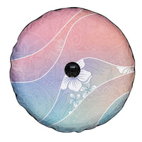 Aloha Hawaii Floral Tapa Spare Tire Cover Patchwork Pastel Candy LT7 - Polynesian Pride