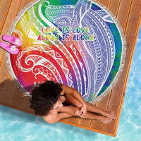 Aloha Pride Rainbow Tie Dye Beach Blanket Humpback Whale - Love is Love