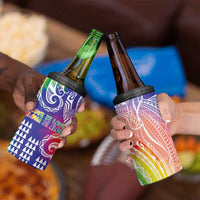 Aloha Pride Rainbow Tie Dye 4 in 1 Can Cooler Tumbler Humpback Whale - Love is Love