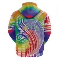 Aloha Pride Rainbow Tie Dye Hoodie Humpback Whale - Love is Love
