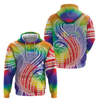 Aloha Pride Rainbow Tie Dye Hoodie Humpback Whale - Love is Love