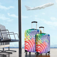 Aloha Pride Rainbow Tie Dye Luggage Cover Humpback Whale - Love is Love