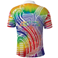 Aloha Pride Rainbow Tie Dye Polo Shirt Humpback Whale - Love is Love