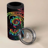 Hawaii Pride 4 in 1 Can Cooler Tumbler Rainbow Swirls