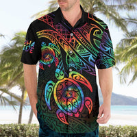 Hawaii Pride Hawaiian Shirt Rainbow Swirls