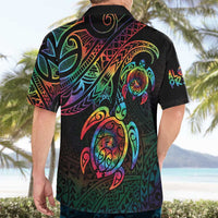 Hawaii Pride Hawaiian Shirt Rainbow Swirls