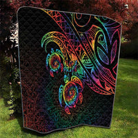 Hawaii Pride Quilt Rainbow Swirls