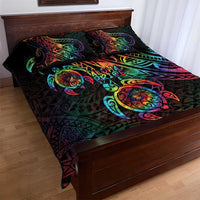 Hawaii Pride Quilt Bed Set Rainbow Swirls