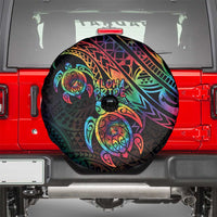 Hawaii Pride Spare Tire Cover Rainbow Swirls