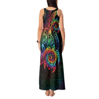 Hawaii Pride Tank Maxi Dress Rainbow Swirls