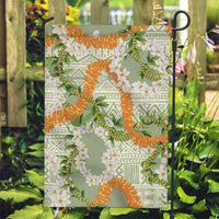 Aloha Festive Hawaii Garden Flag Mokihana - Maile Leis in Muted Summer - Polynesian Pride