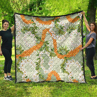 Aloha Festive Hawaii Quilt Mokihana - Maile Leis in Muted Summer - Polynesian Pride