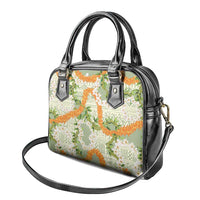 Aloha Festive Hawaii Shoulder Handbag Mokihana - Maile Leis in Muted Summer - Polynesian Pride