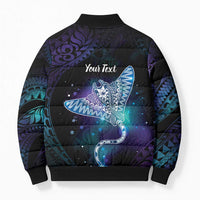 Polynesian Tala Manta Ray Bomber Puffer Jacket Nowhere You Could Go That I Won't Be With You - Polynesian Pride