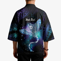 Polynesian Tala Manta Ray Kimono Nowhere You Could Go That I Won't Be With You - Polynesian Pride