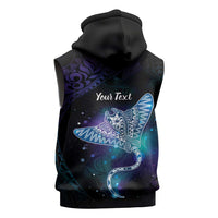 Polynesian Tala Manta Ray Sleeveless Hoodie Nowhere You Could Go That I Won't Be With You - Polynesian Pride