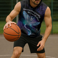 Polynesian Tala Manta Ray Sleeveless Hoodie Nowhere You Could Go That I Won't Be With You - Polynesian Pride