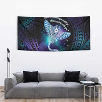 Polynesian Tala Manta Ray Tapestry Nowhere You Could Go That I Won't Be With You - Polynesian Pride