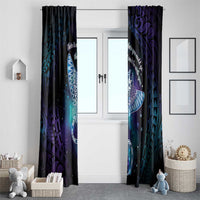 Polynesian Tala Manta Ray Window Curtain Nowhere You Could Go That I Won't Be With You - Polynesian Pride