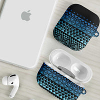 Maori Niho Taniwha Te Wheiao AirPods Case Moana Blue - Polynesian Pride
