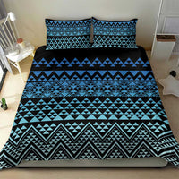 Maori Niho Taniwha Te Wheiao Bedding Set Moana Blue - Polynesian Pride