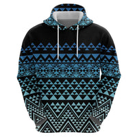 Maori Niho Taniwha Te Wheiao Hoodie Moana Blue - Polynesian Pride
