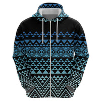 Maori Niho Taniwha Te Wheiao Hoodie Moana Blue - Polynesian Pride