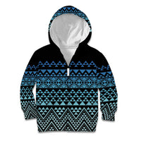 Maori Niho Taniwha Te Wheiao Kid Hoodie Moana Blue - Polynesian Pride