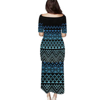 Maori Niho Taniwha Te Wheiao Puletasi Moana Blue - Polynesian Pride