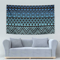 Maori Niho Taniwha Te Wheiao Tapestry Moana Blue - Polynesian Pride