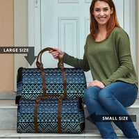 Maori Niho Taniwha Te Wheiao Travel Bag Moana Blue - Polynesian Pride