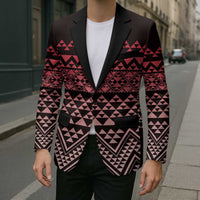 Maori Niho Taniwha Te Wheiao Blazer Terracotta - Polynesian Pride