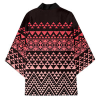 Maori Niho Taniwha Te Wheiao Kimono Terracotta - Polynesian Pride