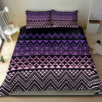 Maori Niho Taniwha Te Wheiao Bedding Set Waiporoporo - Polynesian Pride