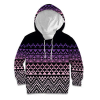 Maori Niho Taniwha Te Wheiao Kid Hoodie Waiporoporo - Polynesian Pride