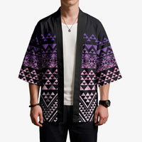 Maori Niho Taniwha Te Wheiao Kimono Waiporoporo - Polynesian Pride