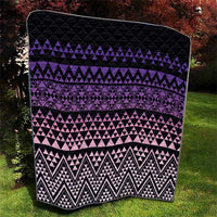 Maori Niho Taniwha Te Wheiao Quilt Waiporoporo - Polynesian Pride