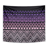 Maori Niho Taniwha Te Wheiao Tapestry Waiporoporo - Polynesian Pride