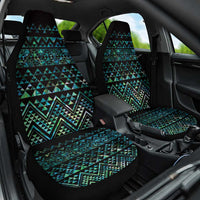 Maori Niho Taniwha Te Wheiao Car Seat Cover Paua Shell - Polynesian Pride