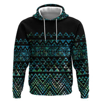 Maori Niho Taniwha Te Wheiao Hoodie Paua Shell - Polynesian Pride