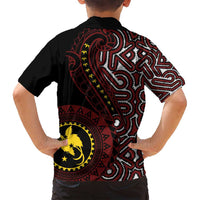 Papua New Guinea Oro Tapa Motif Family Matching Off Shoulder Short Dress and Hawaiian Shirt Special