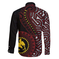 Papua New Guinea Oro Tapa Motif Family Matching Short Sleeve Bodycon Dress and Hawaiian Shirt Special LT7 - Polynesian Pride