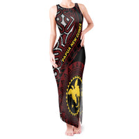 Papua New Guinea Oro Tapa Motif Tank Maxi Dress Special