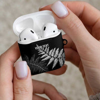 New Zealand Lawn Bowls Personalized AirPods Case Wrap-Around Silver Fern - Polynesian Pride