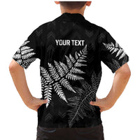 New Zealand Lawn Bowls Personalized Family Matching Mermaid Dress and Hawaiian Shirt Wrap-Around Silver Fern LT7 - Polynesian Pride