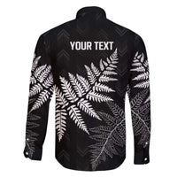 New Zealand Lawn Bowls Personalized Family Matching Off The Shoulder Long Sleeve Dress and Hawaiian Shirt Wrap-Around Silver Fern LT7 - Polynesian Pride